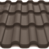 металлочерепица венера адамант темно коричневая цвет 8019