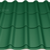 металлочерепица монтеррей матовый зеленый цвет 6005