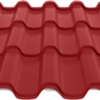 металлочерепица Альпина премиум красная цвет 3011 мат