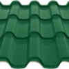 металлочерепица Альпина премиум зеленый цвет 6005 мат