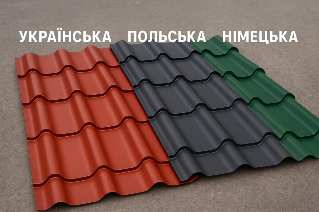 Какая металлочерепица лучше: украинская, немецкая или польская?